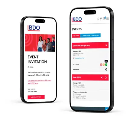 Events On Mobile BDO
